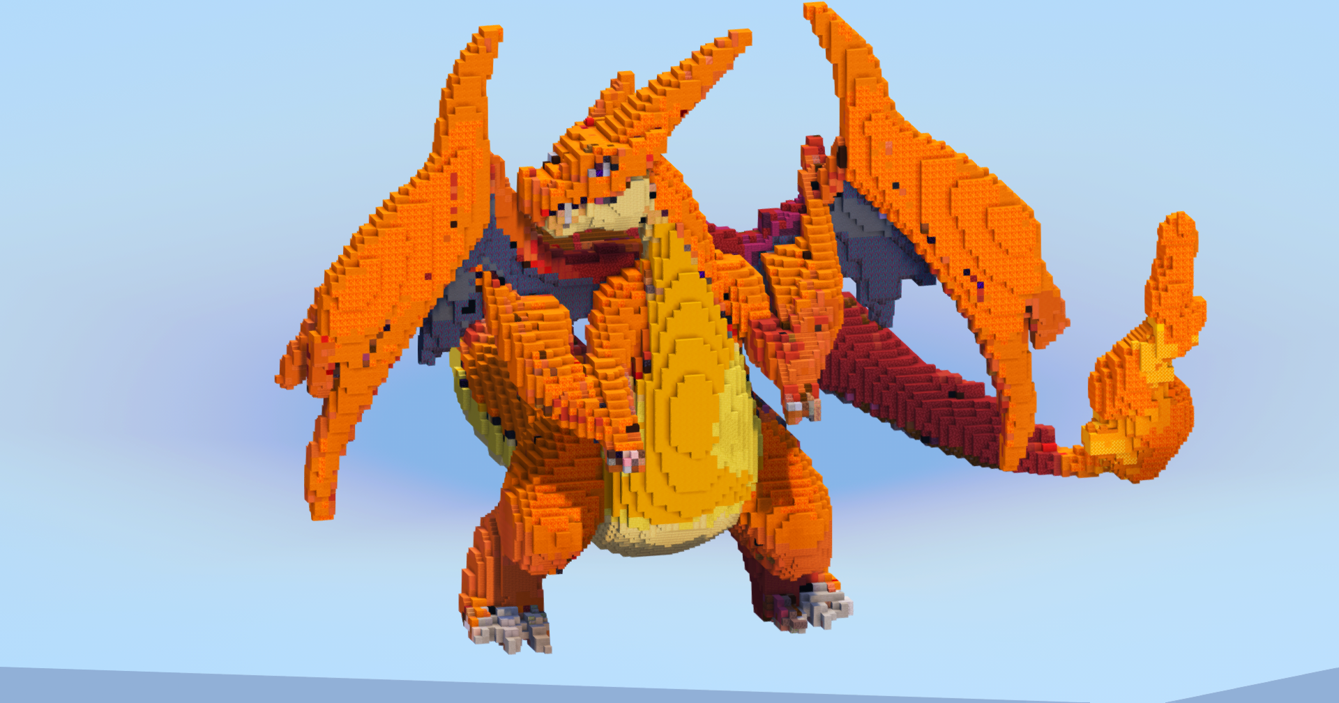 Mega Charizard Y — Minecraft Build by LeonisBuilds (3)