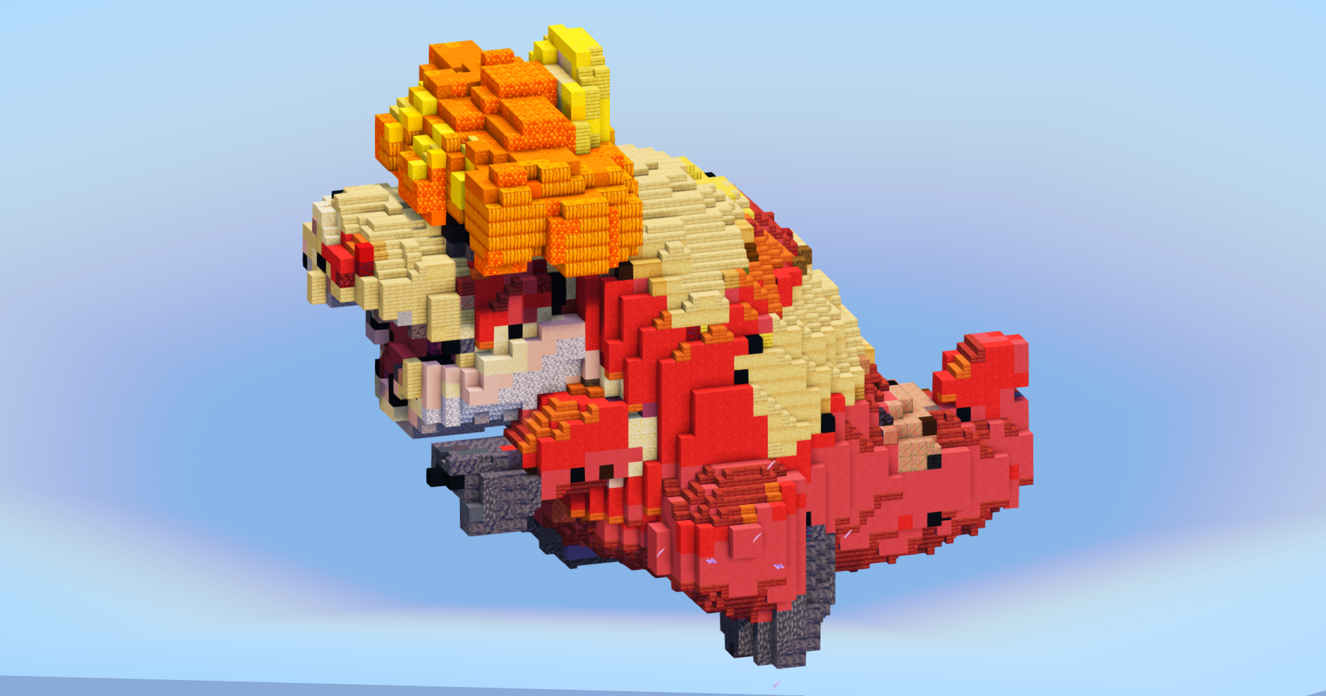 Crocalor from Pokemon — Minecraft Build by LeonisBuilds