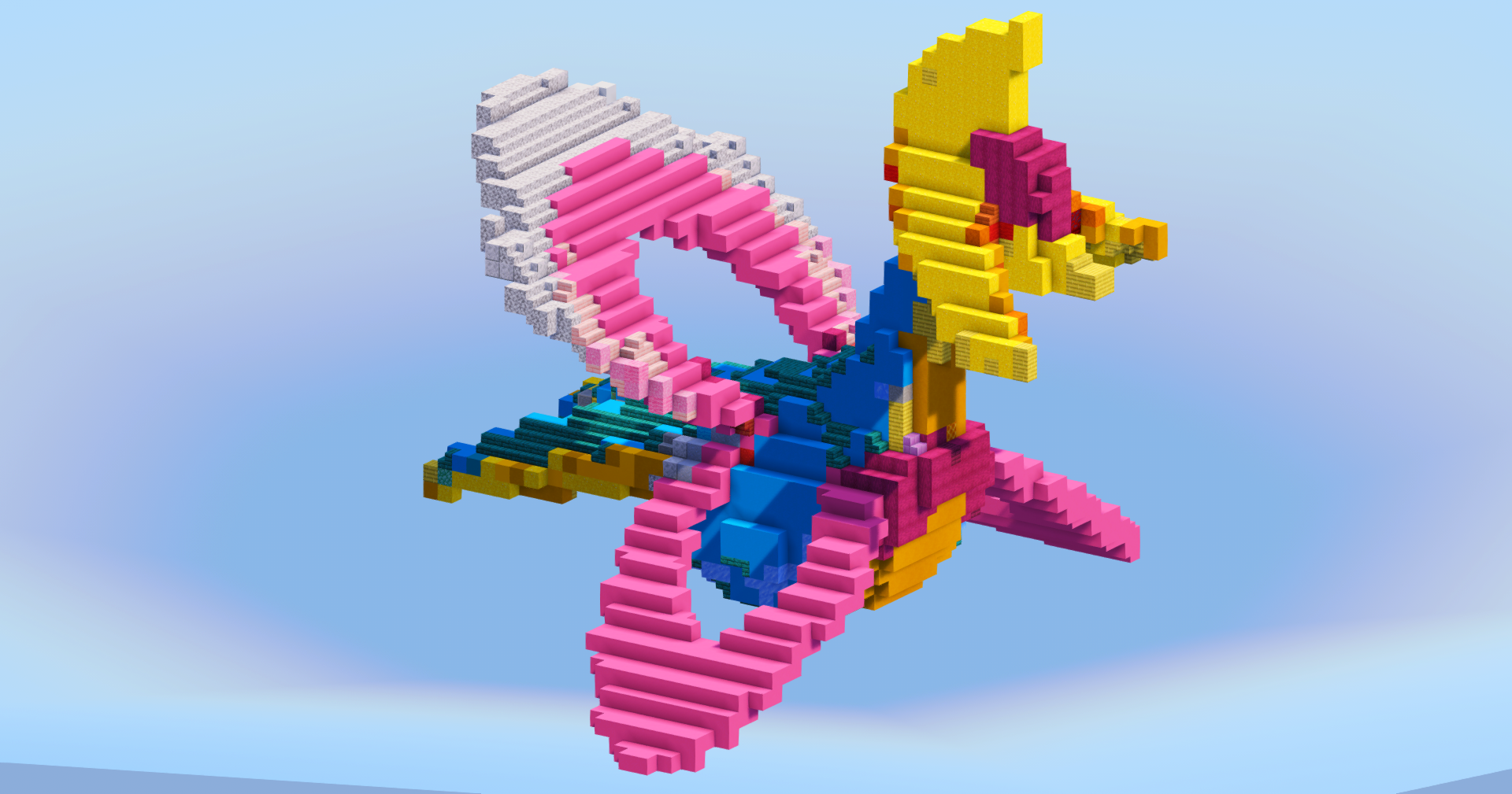 Cresselia from Pokemon — Minecraft Build by LeonisBuilds
