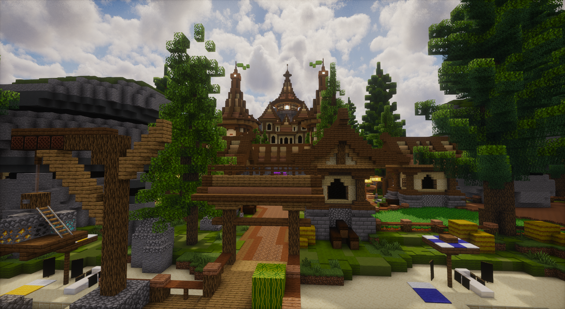 FREE Pinewood Keep Spawn — Minecraft Build by OrioniX (10)