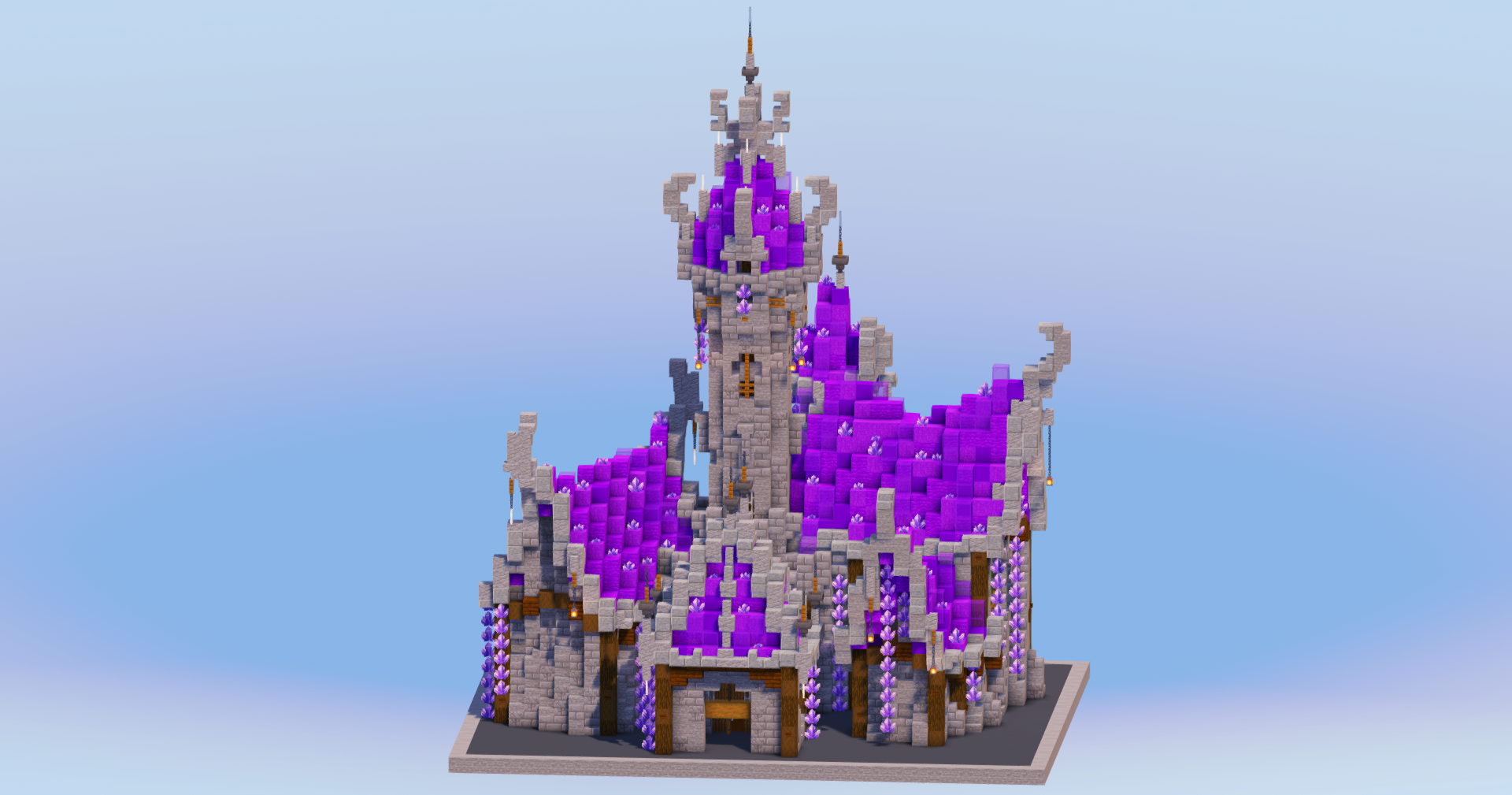 Magical Medieval Fantasy Castle — Minecraft Build by LeonisBuilds