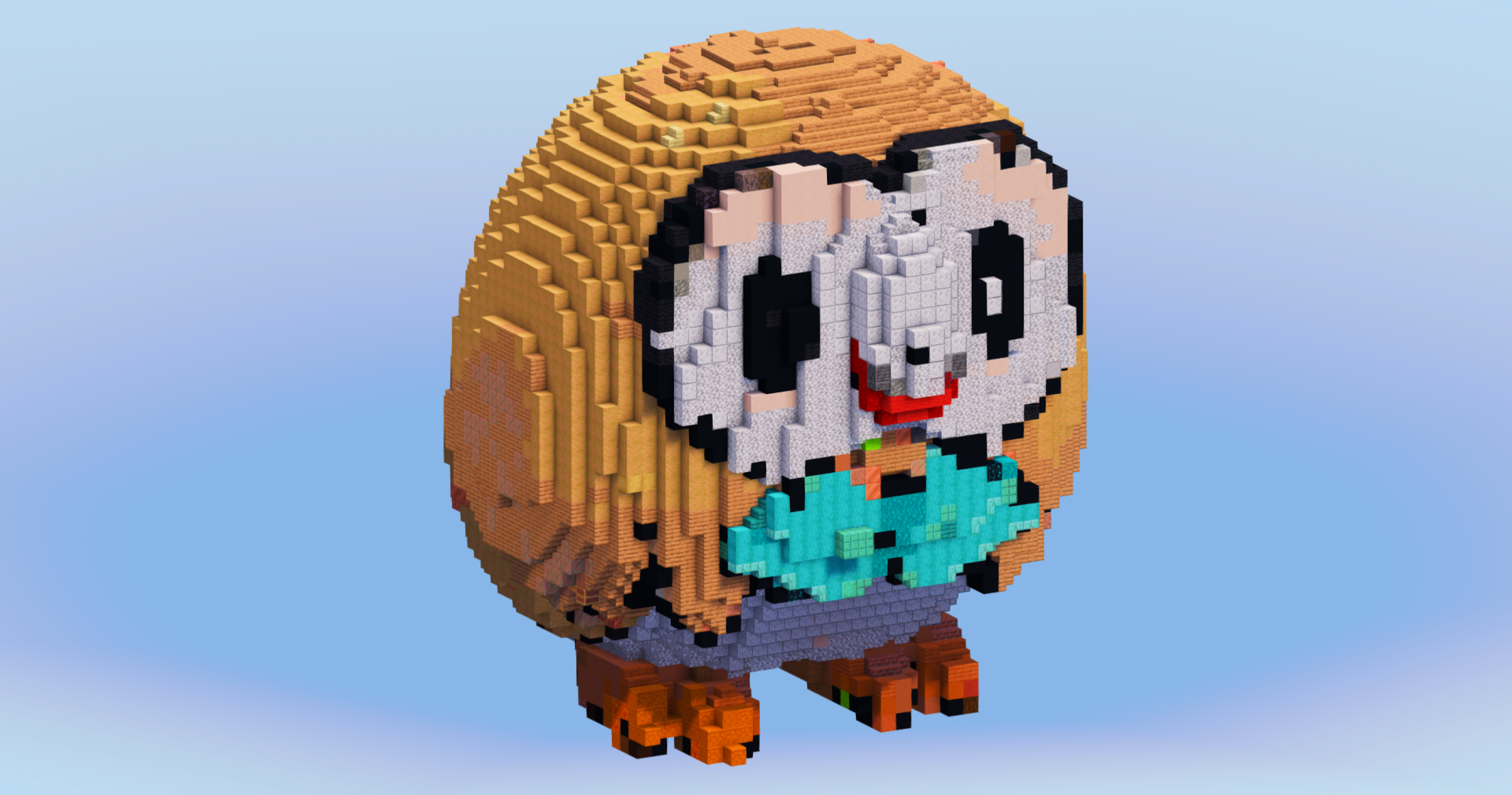 Rowlet from Pokemon — Minecraft Build by LeonisBuilds (2)
