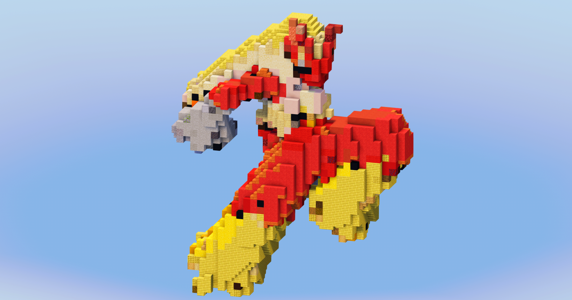 Blaziken from Pokemon — Minecraft Build by LeonisBuilds