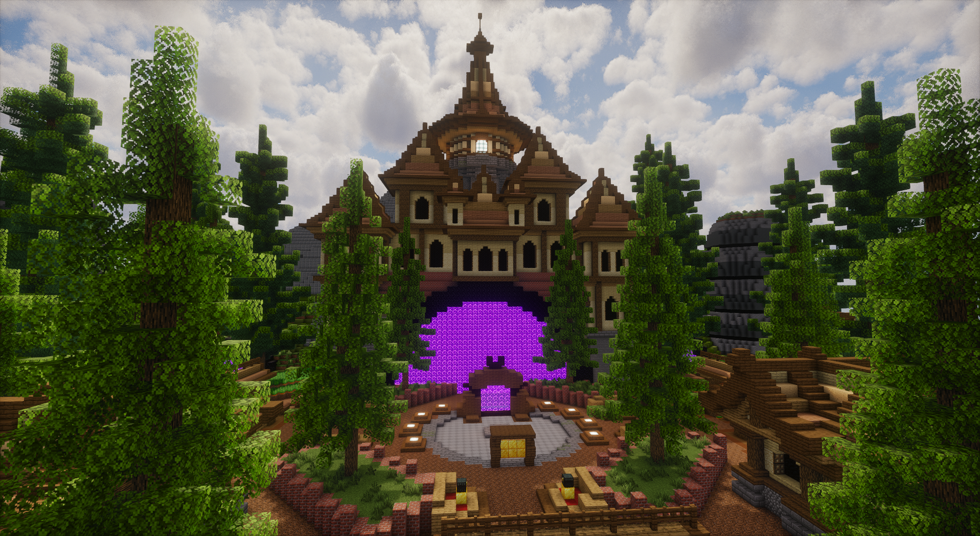 FREE Pinewood Keep Spawn — Minecraft Build by OrioniX (2)