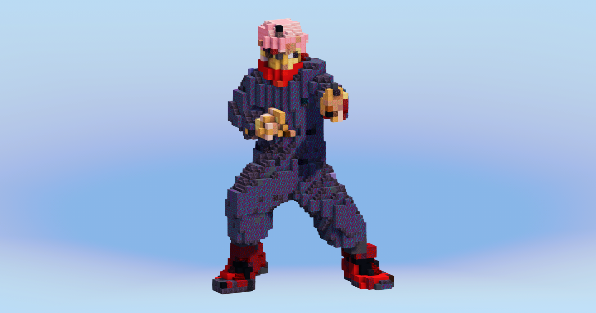 Yuji Itadori from Jujutsu Kaizen — Minecraft Build by LeonisBuilds (2)