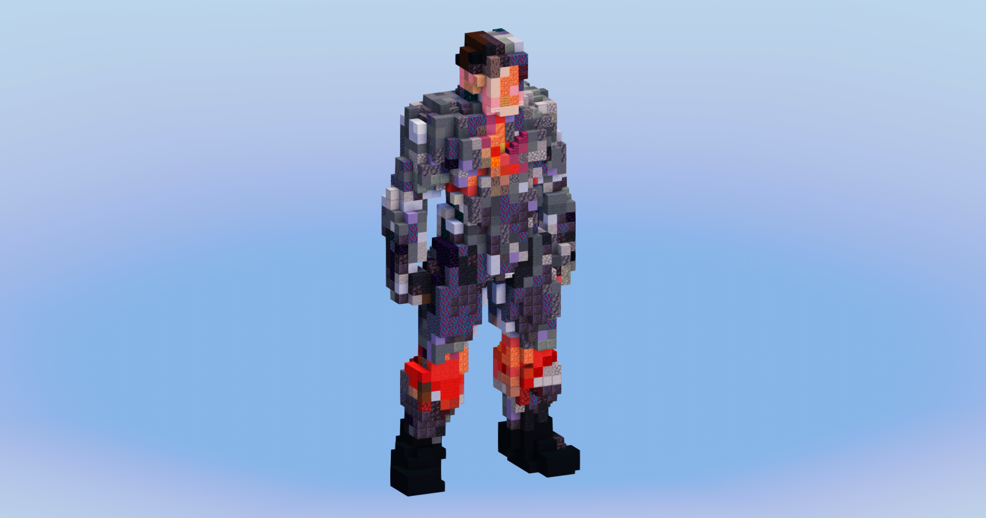 Cyborg from DC Comics — Minecraft Build by LeonisBuilds