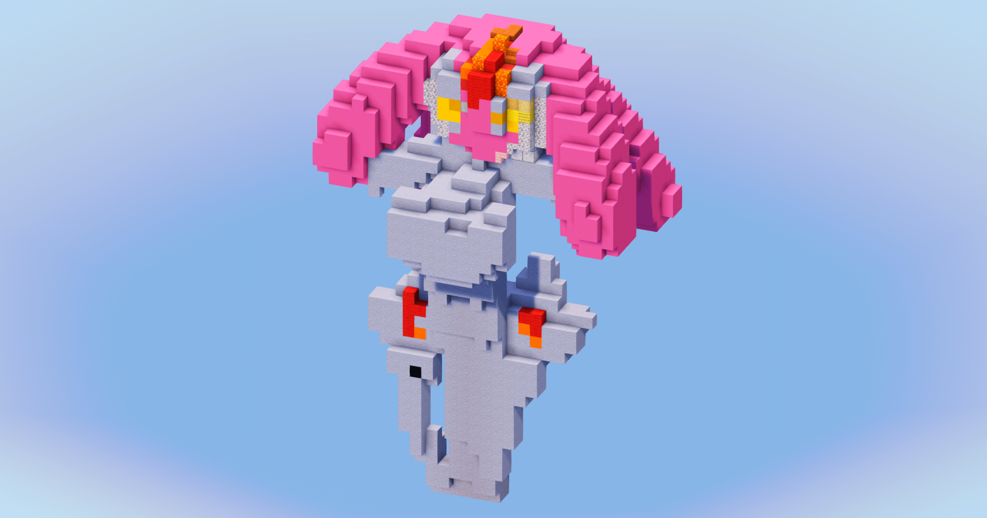 Mesprit from Pokemon — Minecraft Build by LeonisBuilds