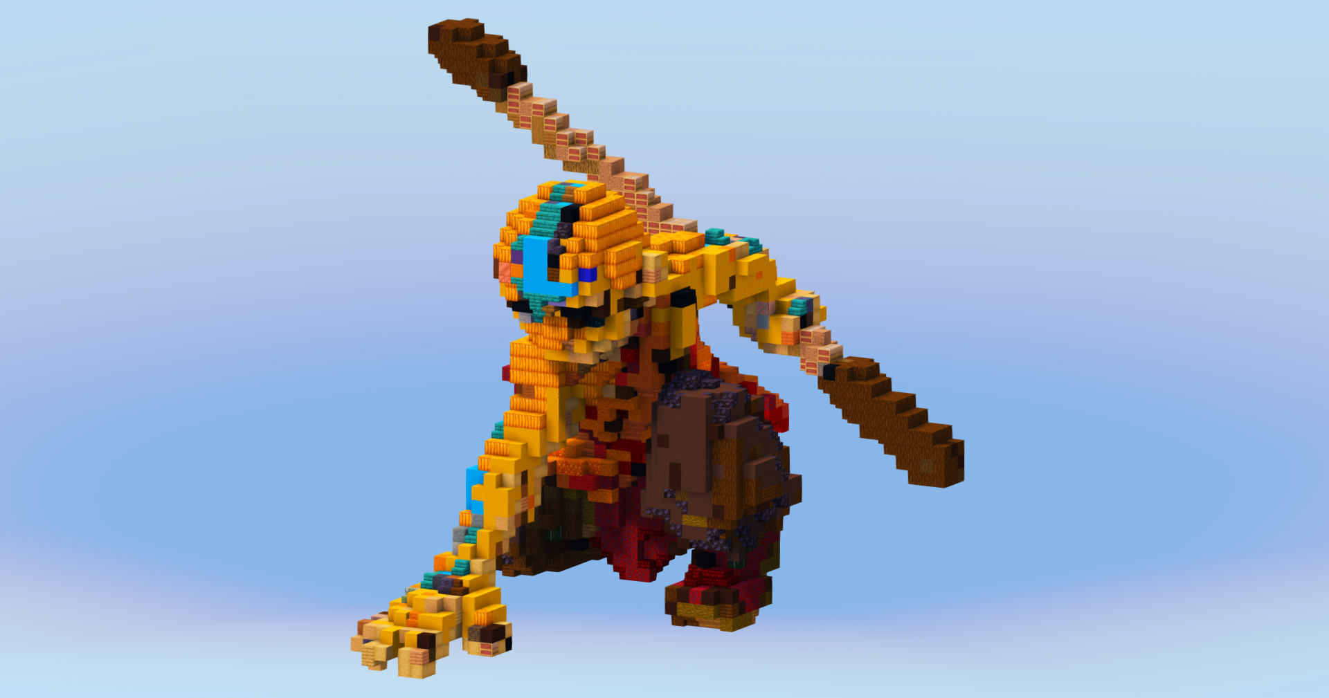 Aang from Avatar The Last Airbender — Minecraft Build by LeonisBuilds