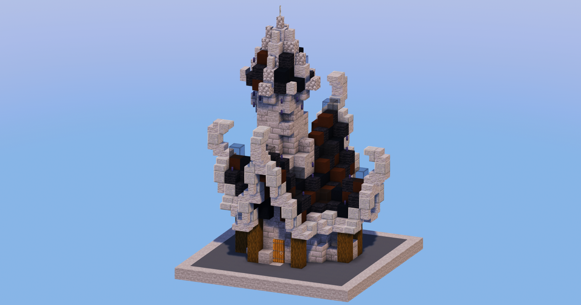 Black Medieval Fantasy House 1 — Minecraft Build by LeonisBuilds (2)