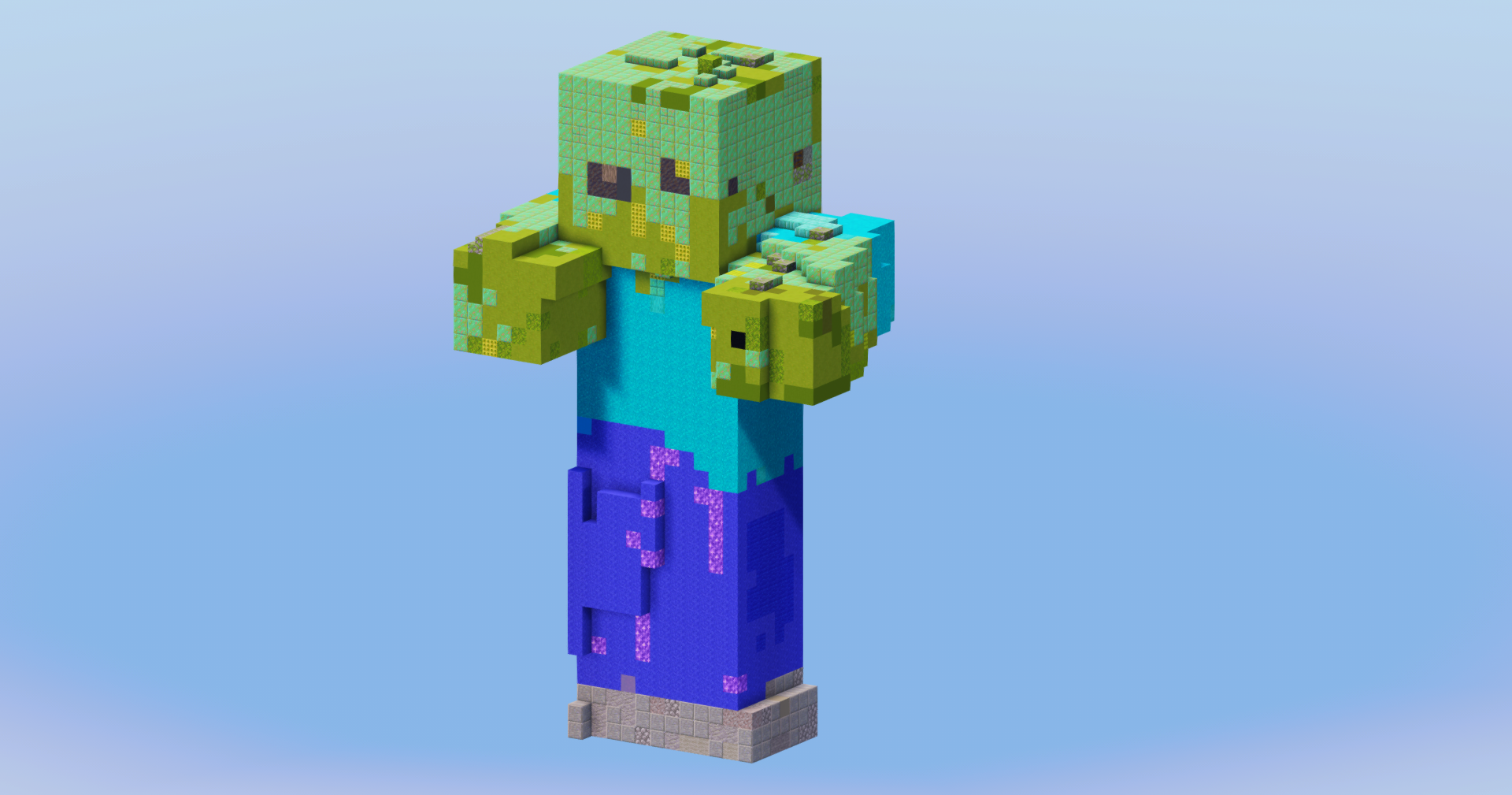 Zombie from Minecraft — Minecraft Build by LeonisBuilds (3)