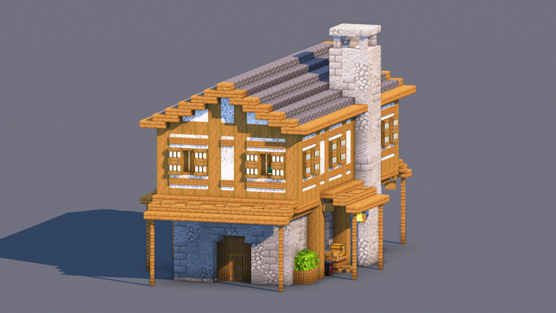 Medieval House – Fully Decorated Interior | Download — Minecraft Build by RaekonBuilds