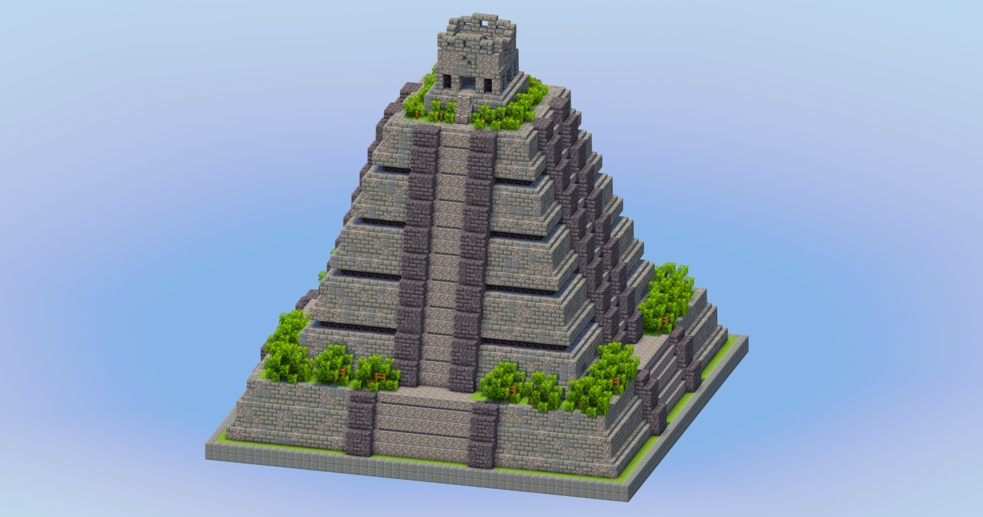 Tuff Bricks Mayan Pyramid — Minecraft Build by LeonisBuilds