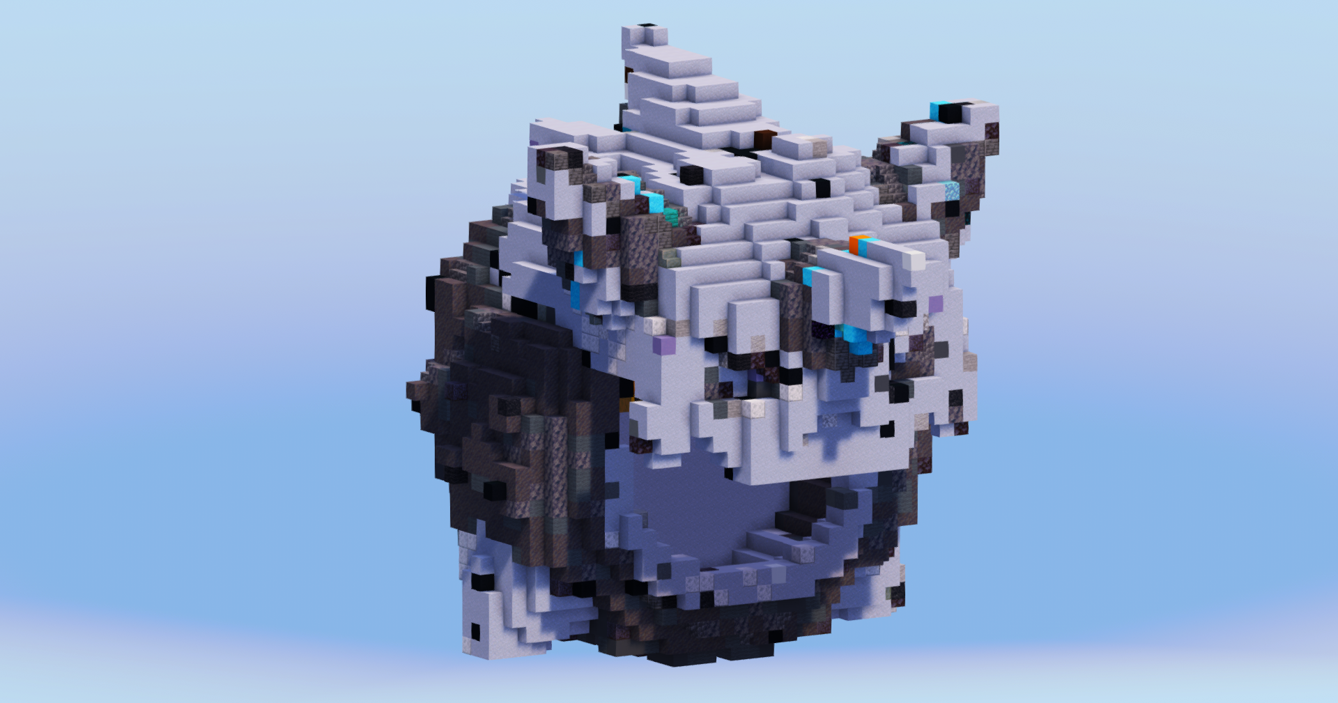 Mega Glalie from Pokemon — Minecraft Build by LeonisBuilds (2)