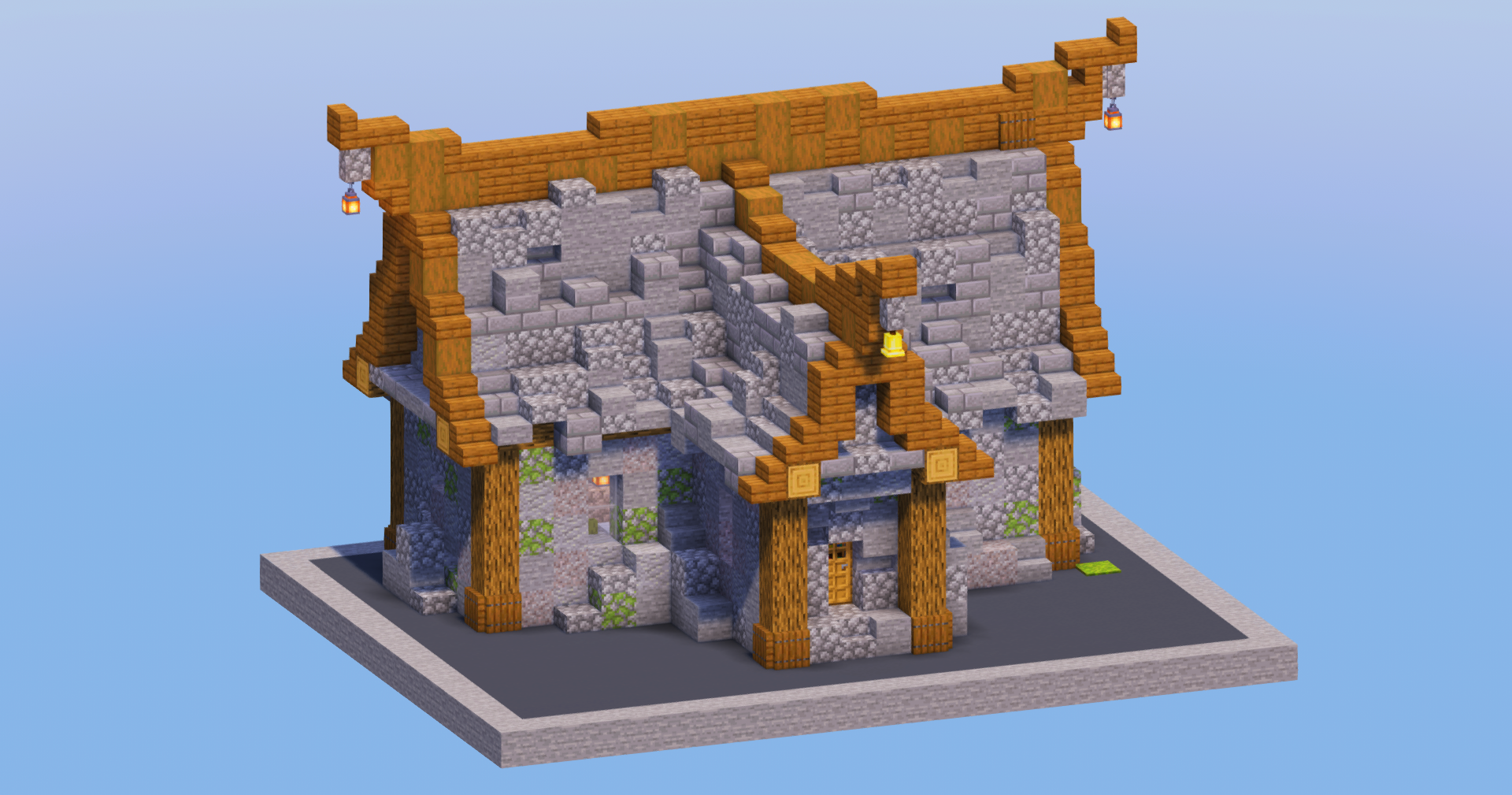 Stone Medieval House 4 — Minecraft Build by LeonisBuilds