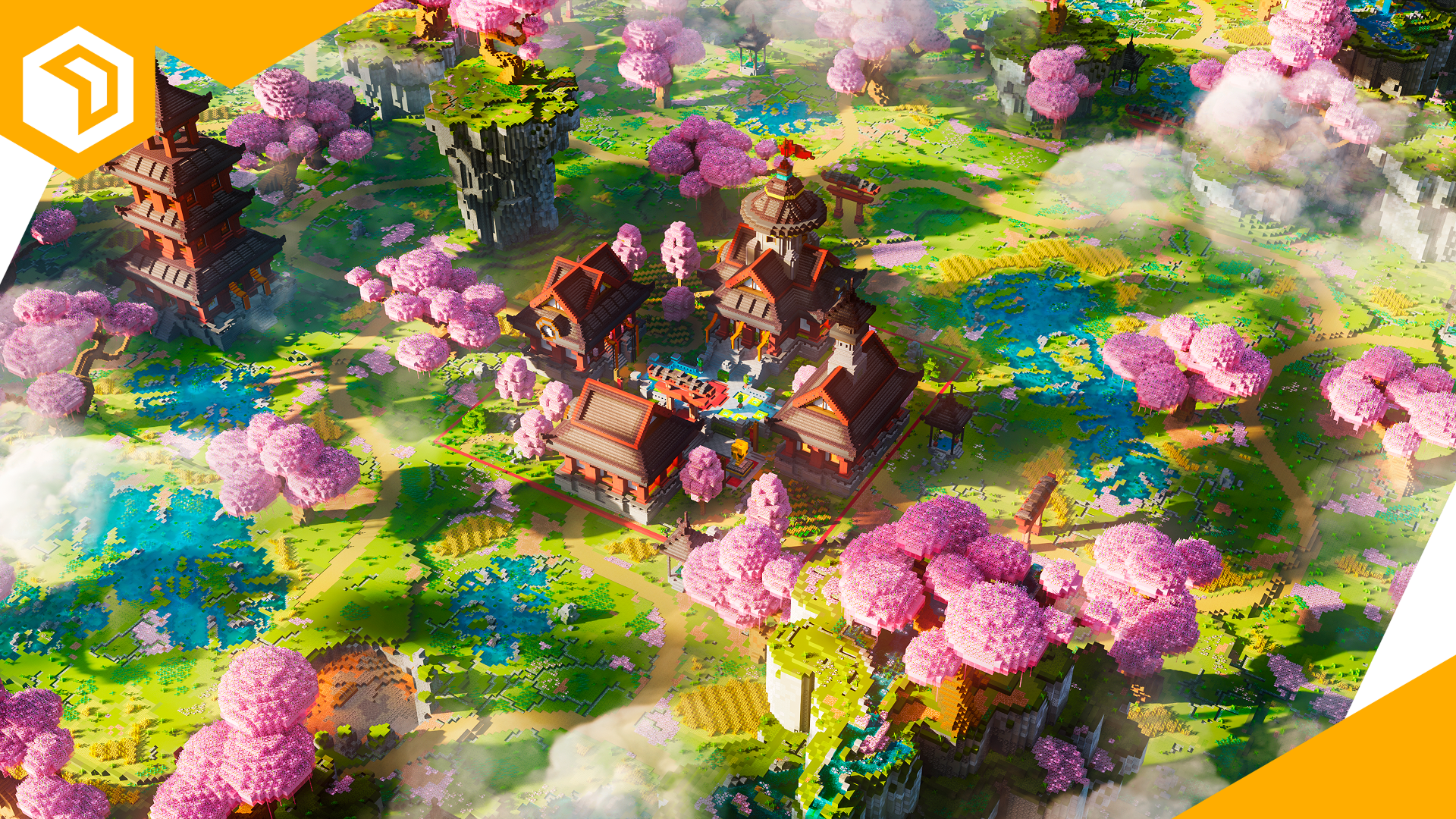 Japanese Spawn with Warzone — Minecraft Build by OrioniX