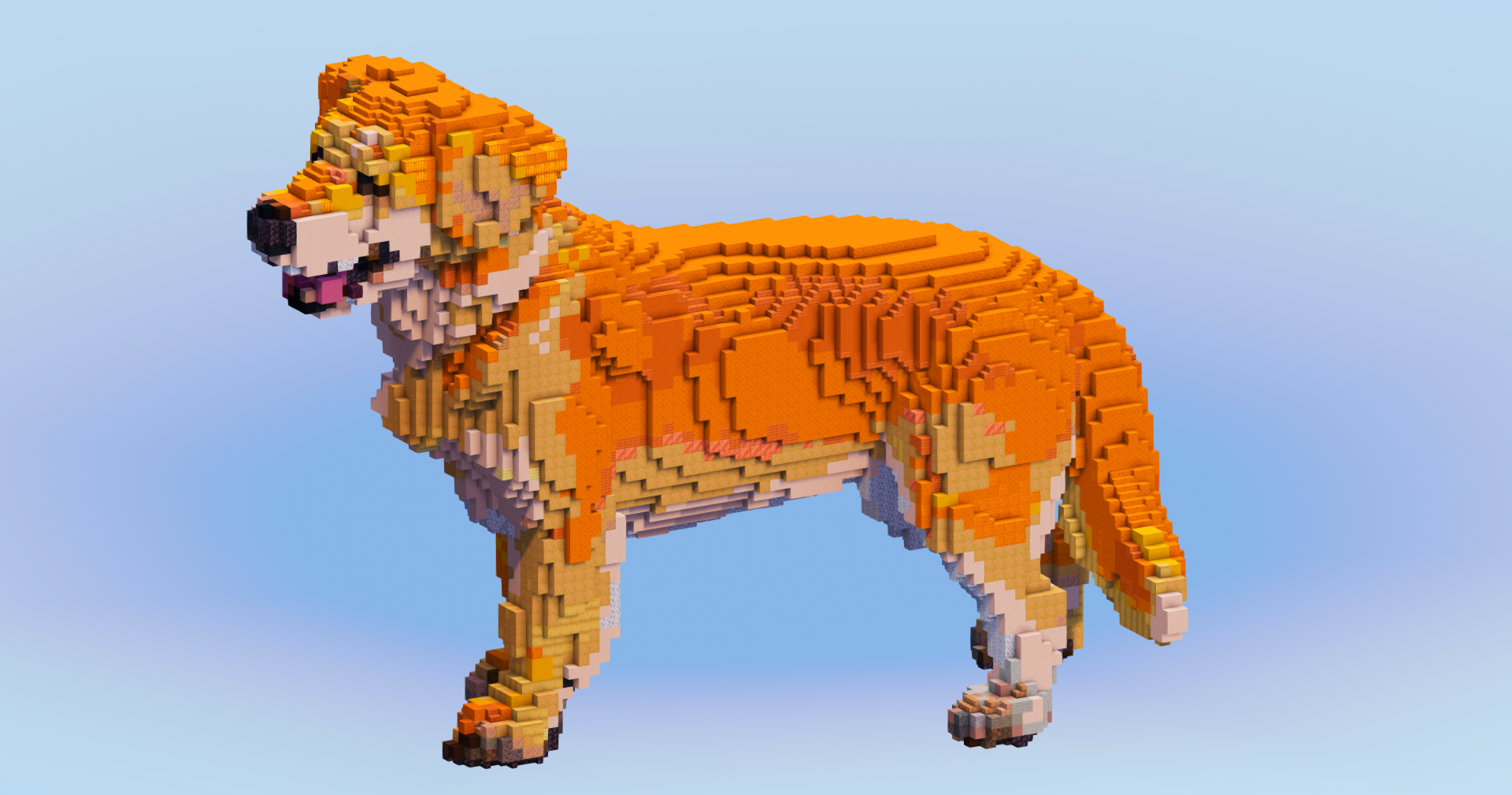 Golden Retriever — Minecraft Build by LeonisBuilds (2)