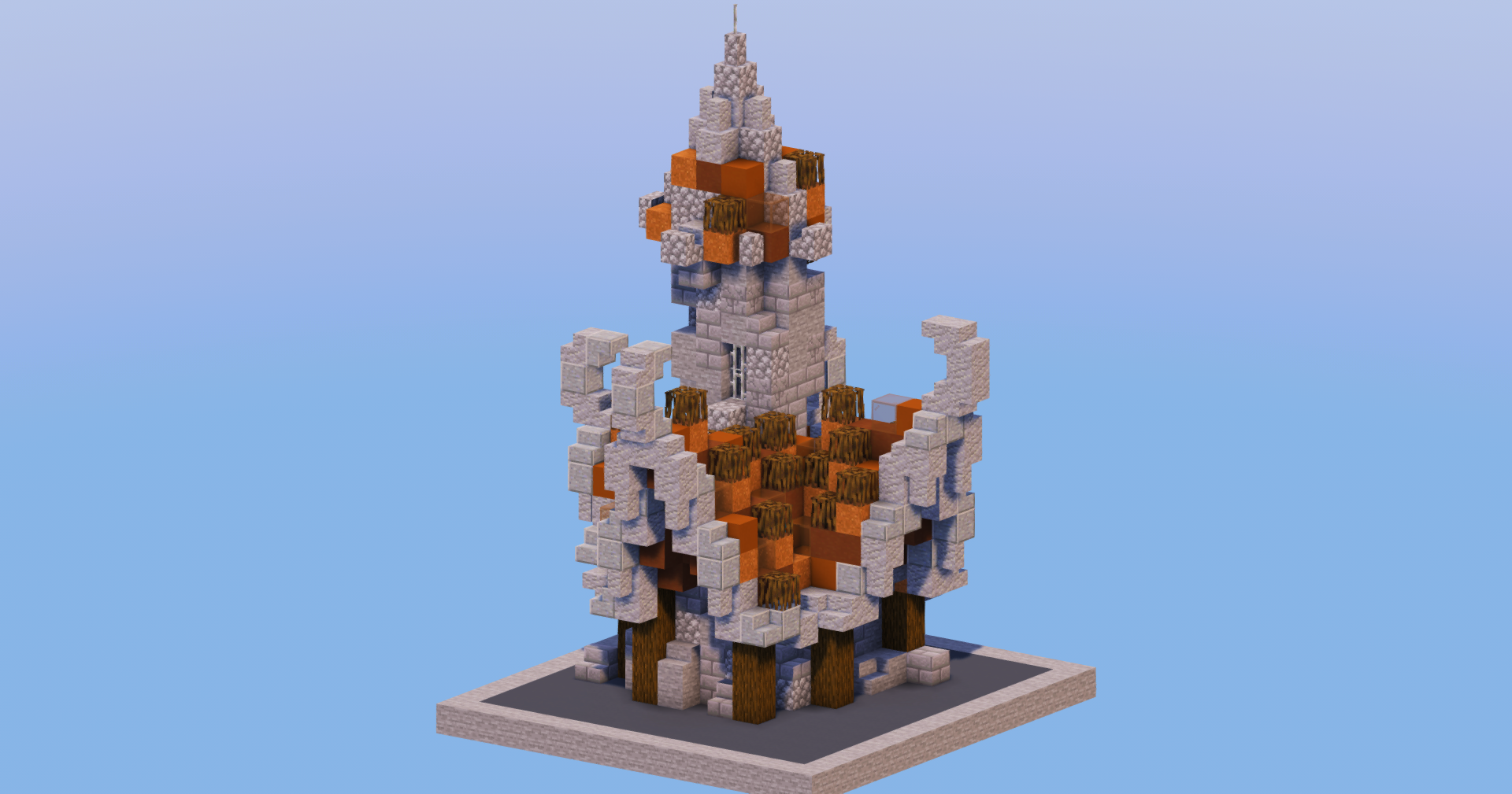 Brown Medieval Fantasy House 2 — Minecraft Build by LeonisBuilds (2)