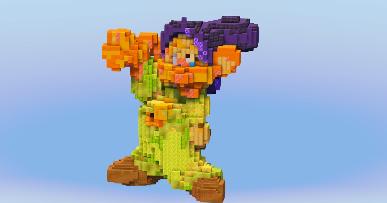 Dopey from Disney Whitesnow and the Seven Dwarfs — Minecraft Build by LeonisBuilds (2)