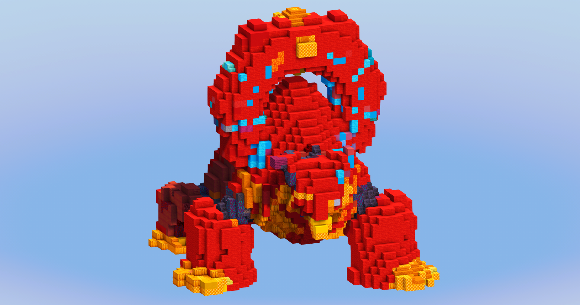 Volcanion from Pokemon — Minecraft Build by LeonisBuilds