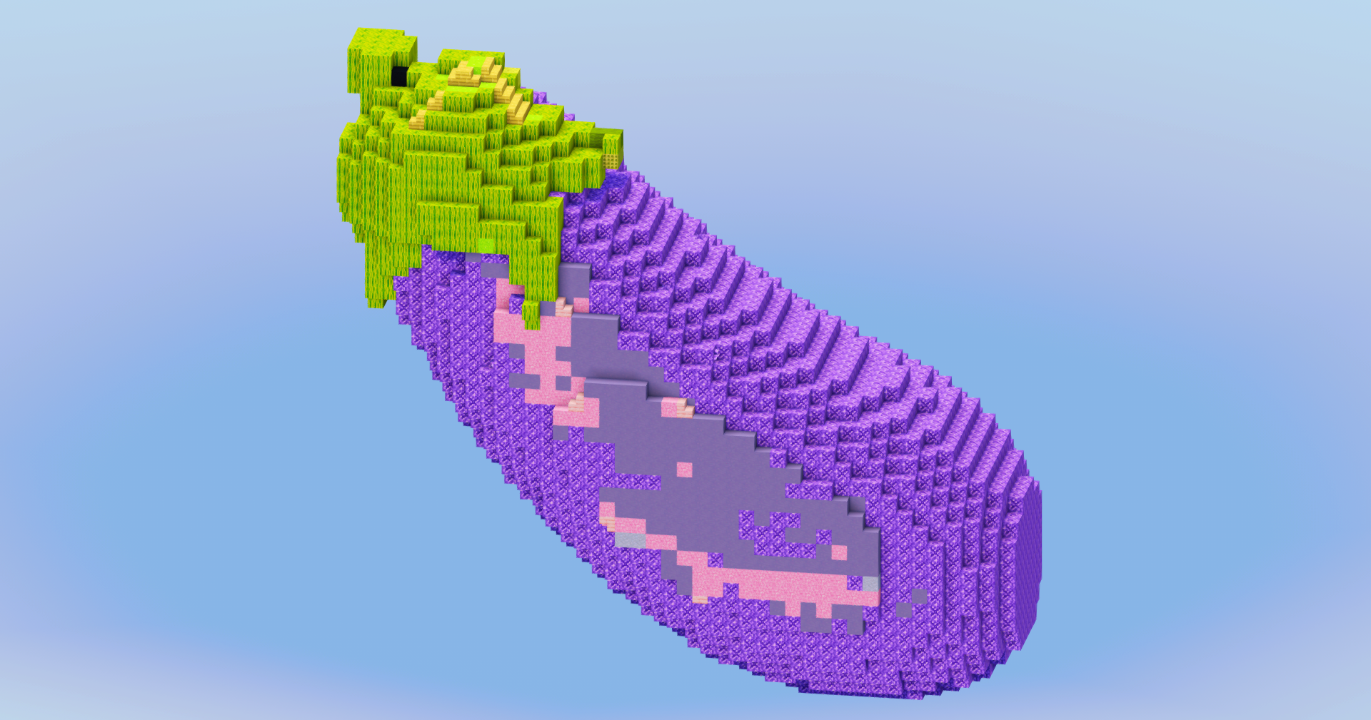 Eggplant Vegetable — Minecraft Build by LeonisBuilds