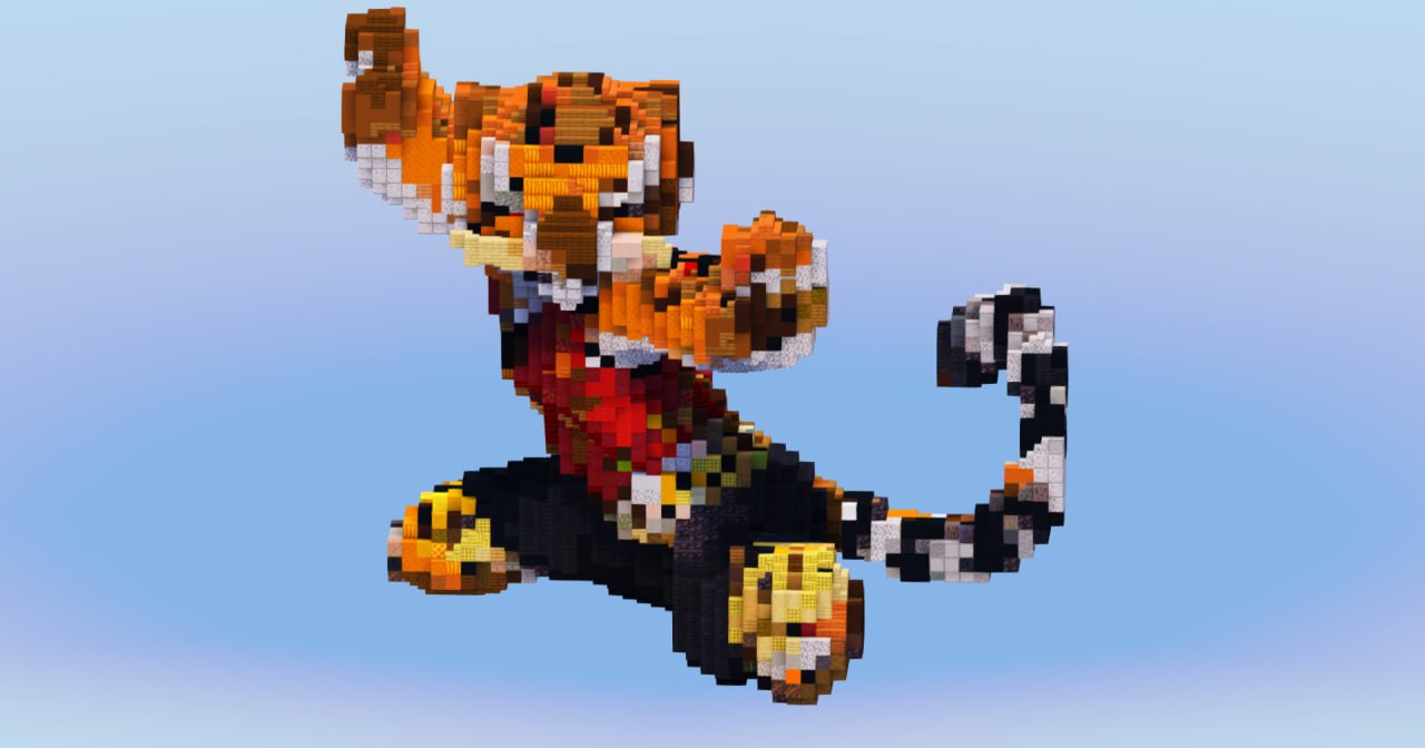 Master Tigress from Kung Fu Panda — Minecraft Build by LeonisBuilds
