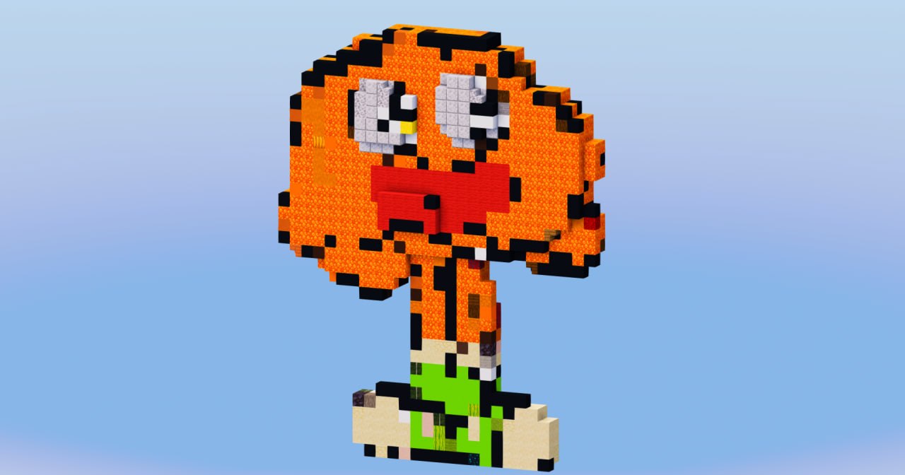 Darwin from The Amazing World of Gumball — Minecraft Build by LeonisBuilds (2)
