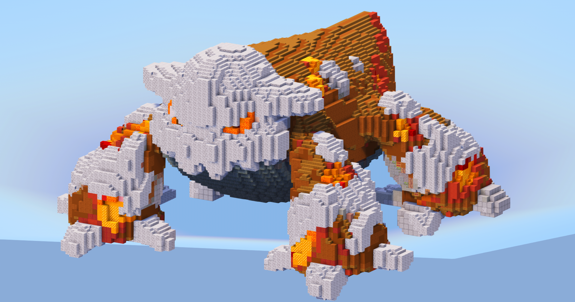Heatran from Pokemon — Minecraft Build by LeonisBuilds (2)