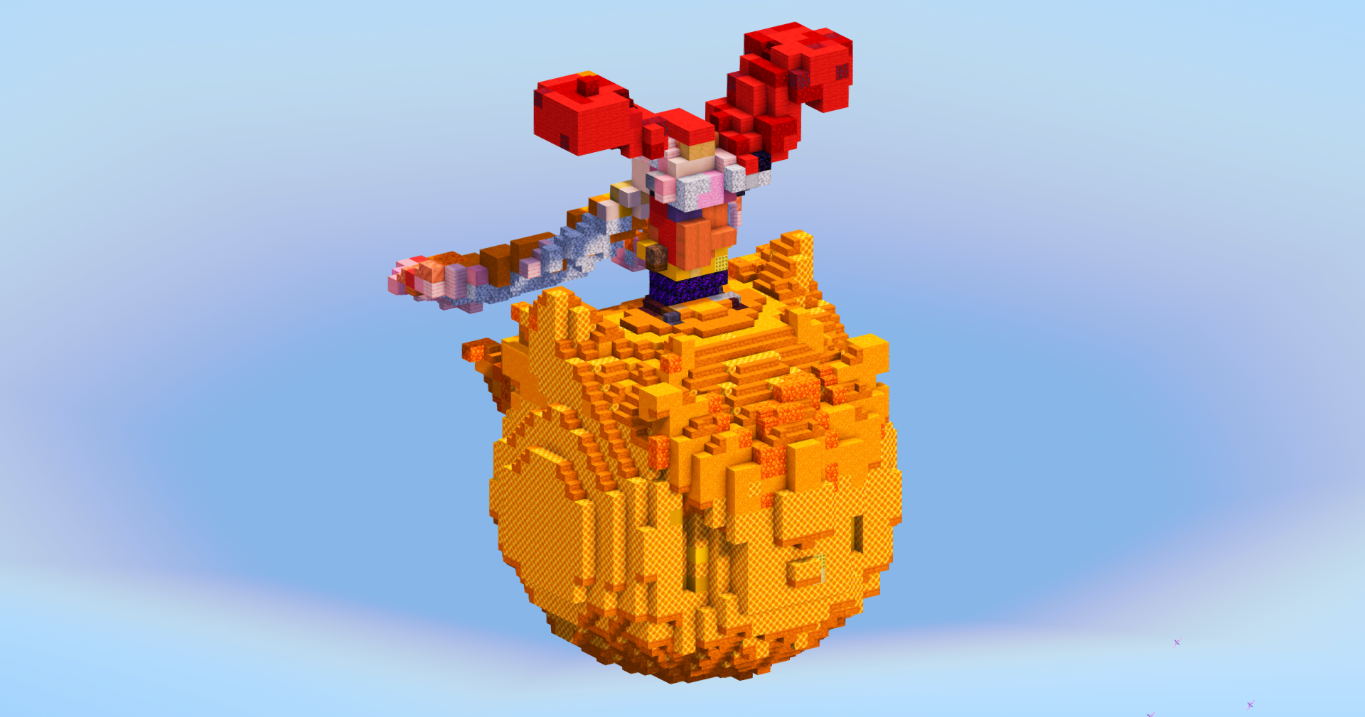 Gigantamax Cinderace from Pokemon — Minecraft Build by LeonisBuilds (2)