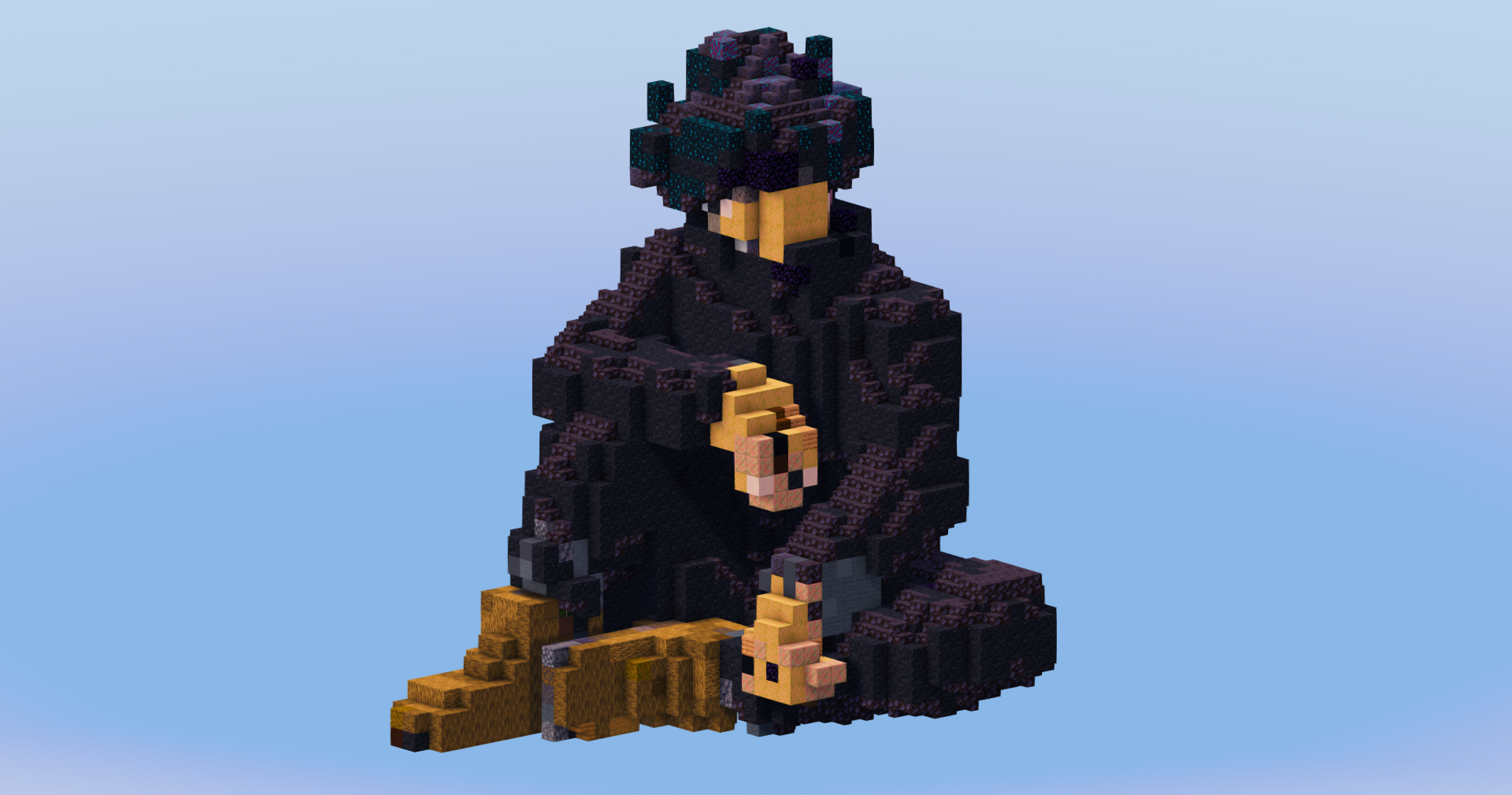 Megumi Fushiguro from Jujutsu Kaizen — Minecraft Build by LeonisBuilds (2)