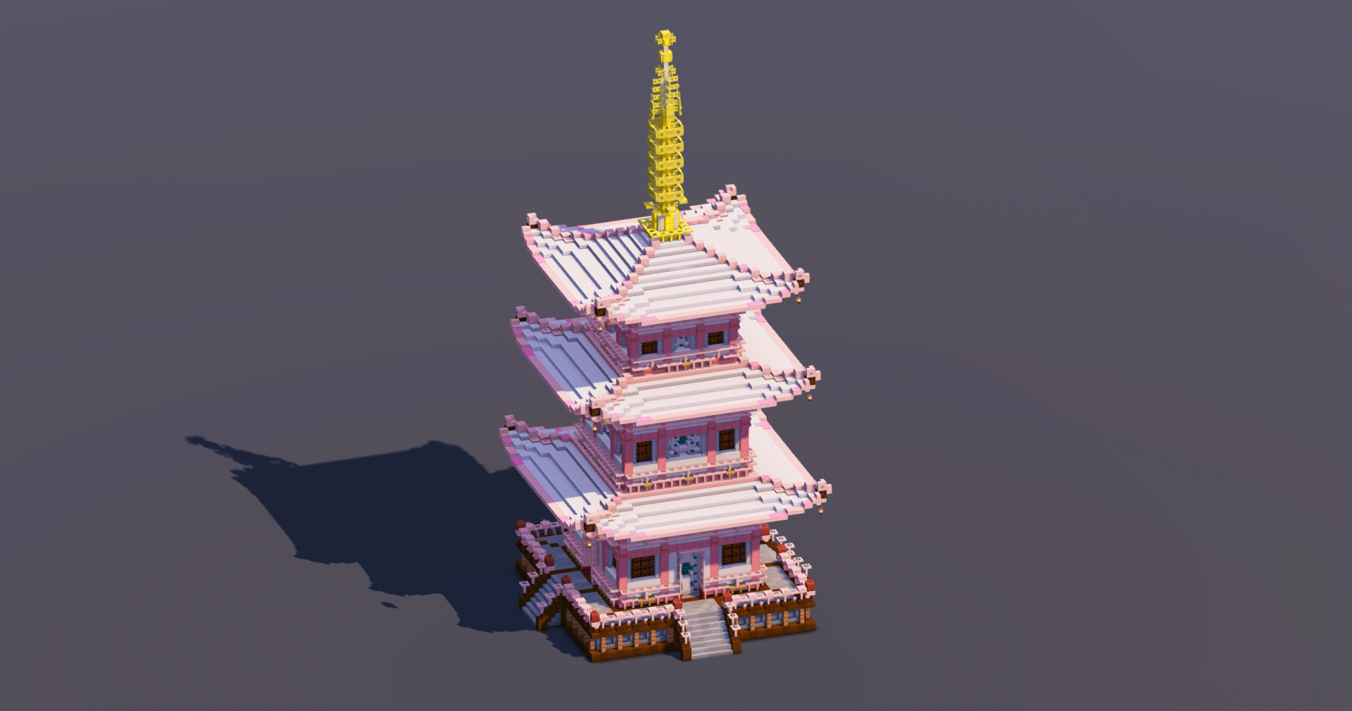 Medium White Cherry Japanese Pagoda