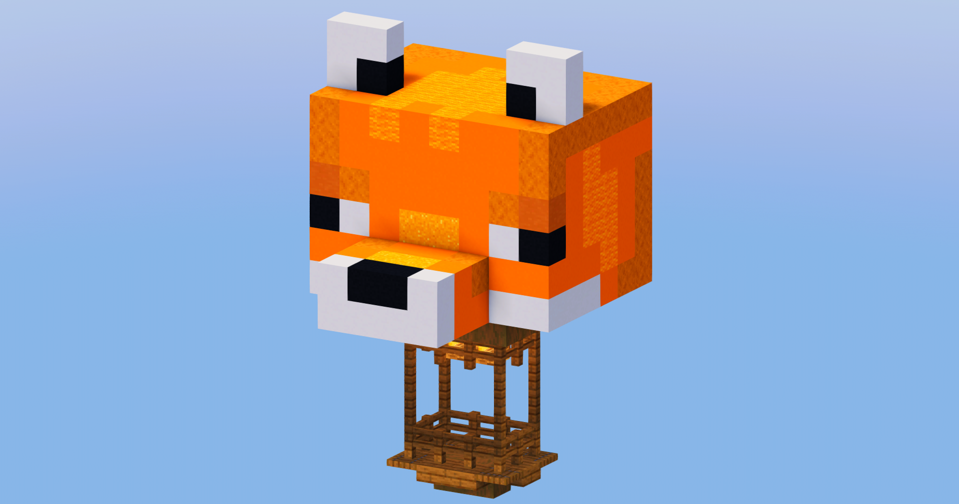 Fox Hot Air Balloon — Minecraft Build by LeonisBuilds (2)