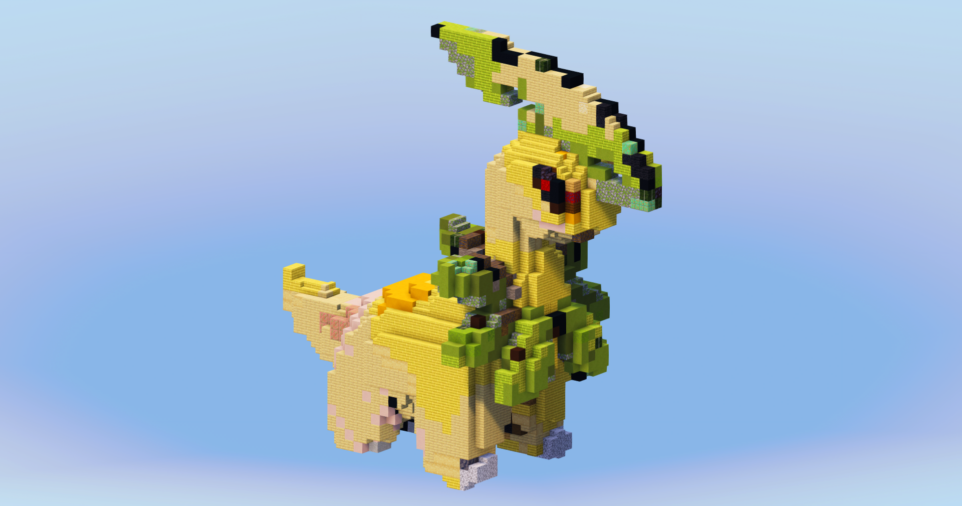 Bayleef from Pokemon — Minecraft Build by LeonisBuilds