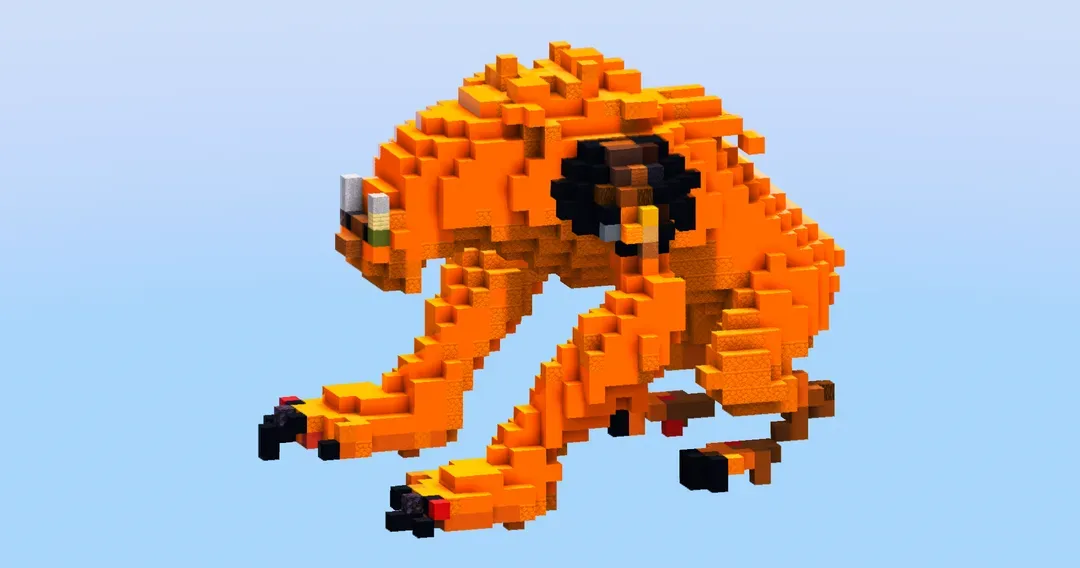 Wildmutt from Ben10 — Minecraft Build by LeonisBuilds