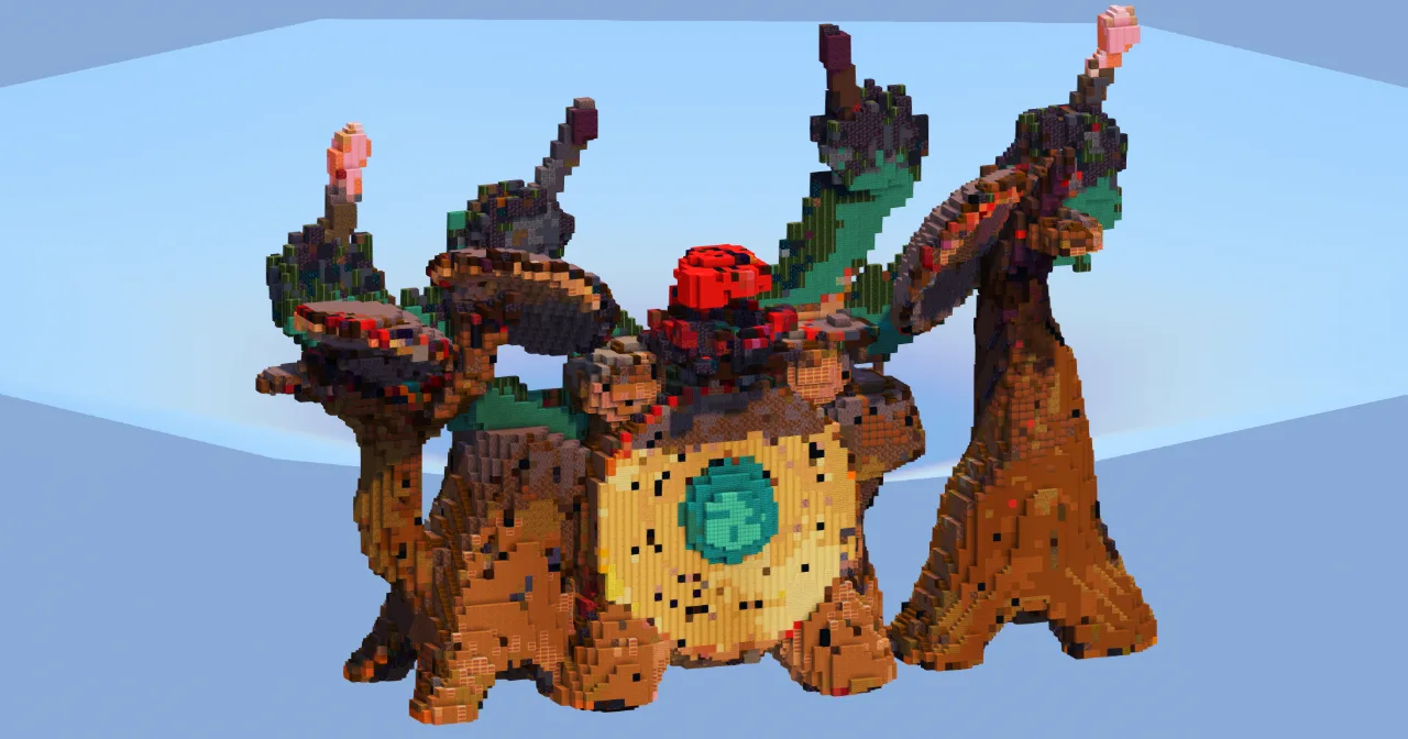 Rillaboom Gigantamax — Minecraft Build by LeonisBuilds