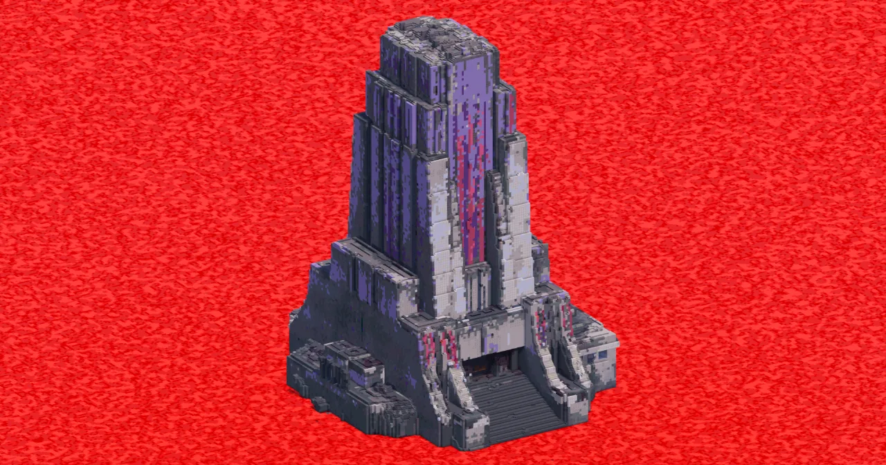 Brutalist Government Tower — Minecraft Build by ImpossibleBuilds