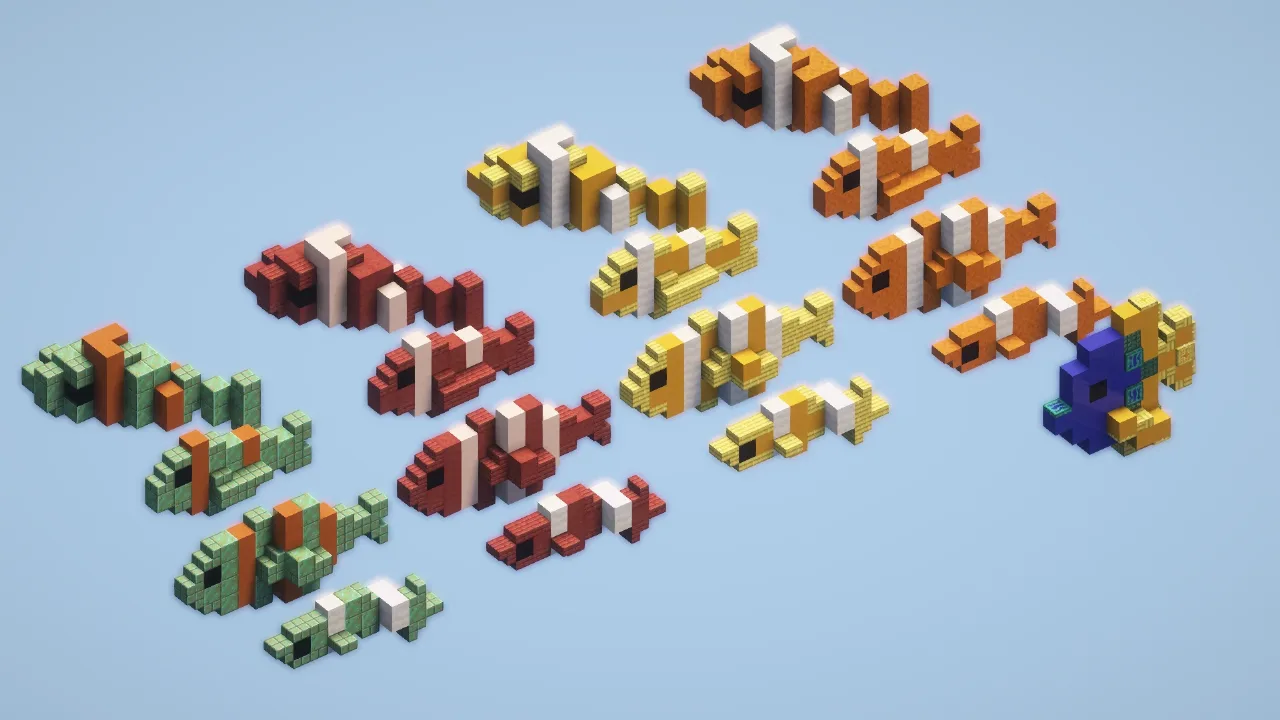 Tropical Fishes Pack — Minecraft Build by LeonisBuilds