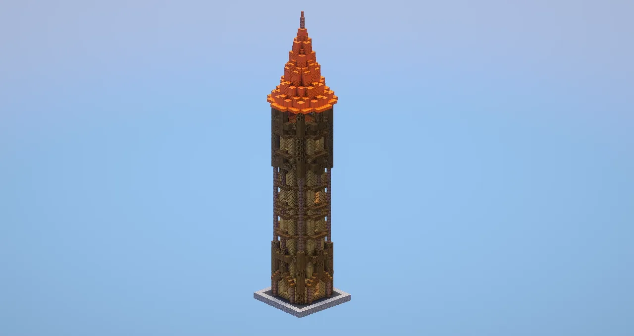 Wood Tower — Minecraft Build by LeonisBuilds