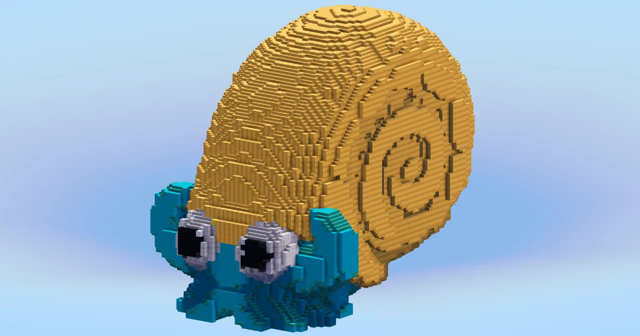 Omanyte — Minecraft Build by LeonisBuilds
