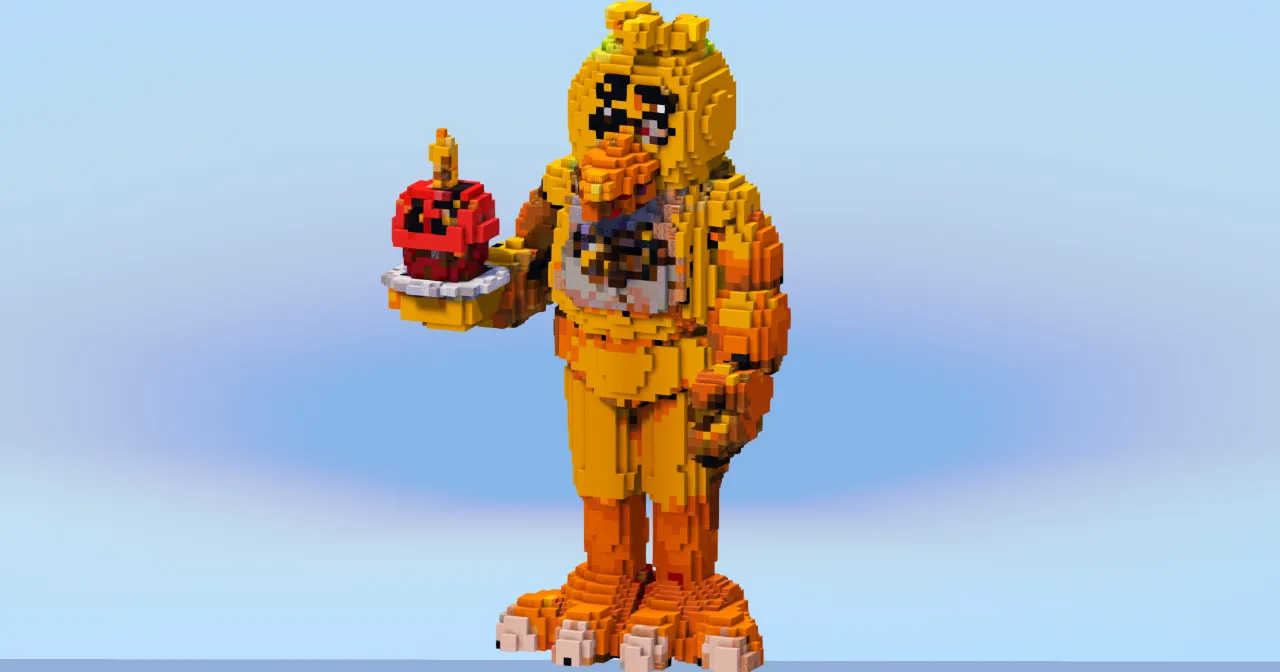Chica the Chicken — Minecraft Build by LeonisBuilds