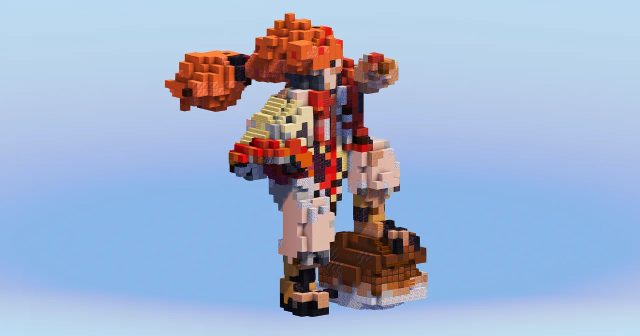 Alder Champion from Pokemon — Minecraft Build by LeonisBuilds