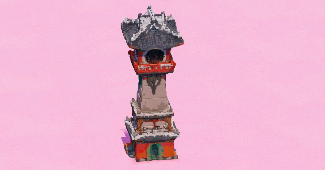 Korean Clock Tower — Minecraft Build by EasternRealms