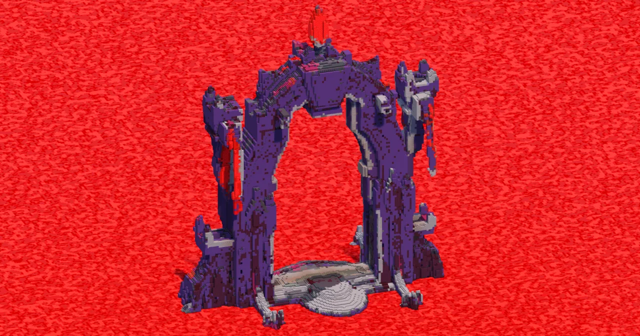 Demon Stone Portal — Minecraft Build by ImpossibleBuilds