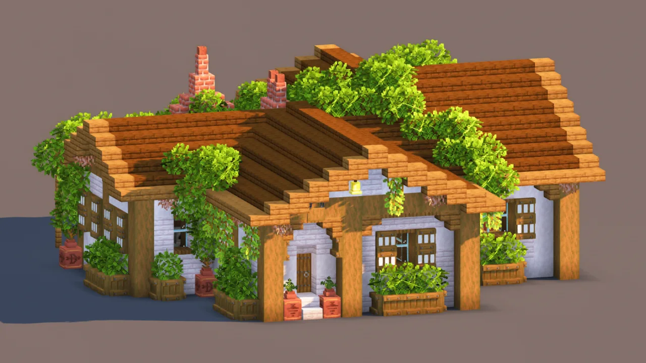 Cozy Rustic Cottage | Fully Furnished Survival House — Minecraft Build by RaekonBuilds