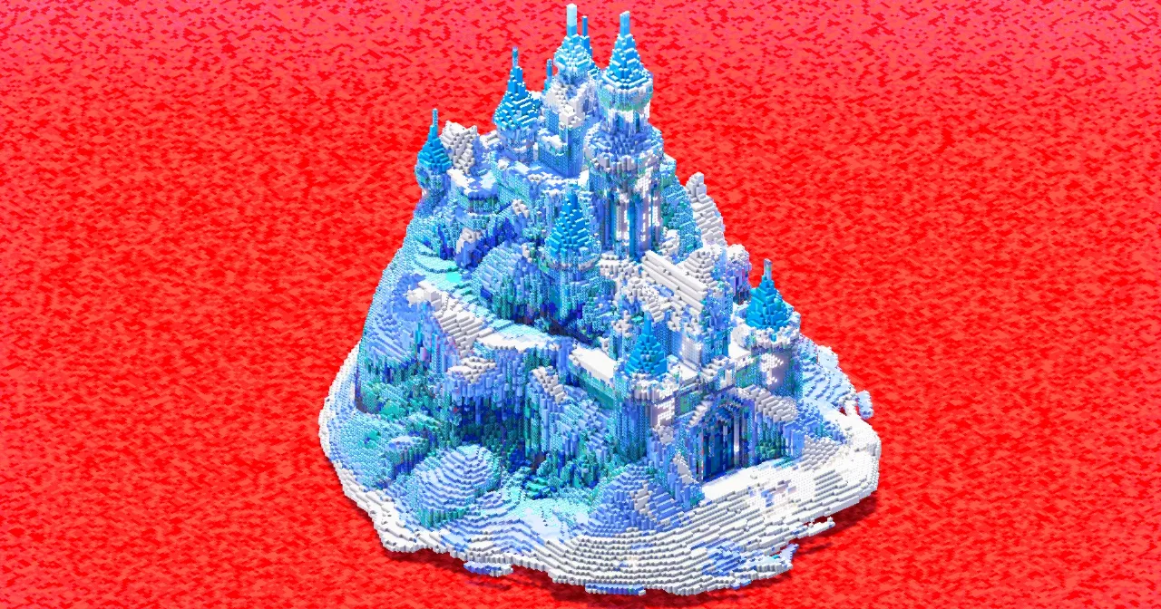 Ice Castle — Minecraft Build by ImpossibleBuilds