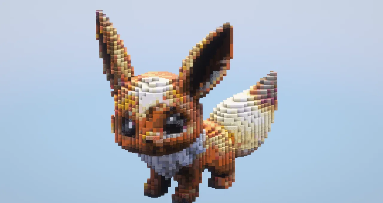 Eevee — Minecraft Build by LeonisBuilds