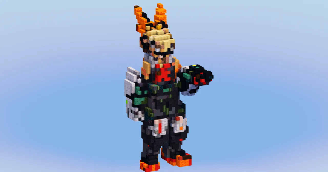 Bakugo from My Hero Academia — Minecraft Build by LeonisBuilds