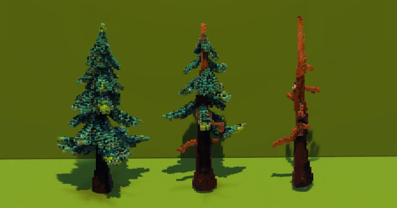 Spruce Trees Pack — Minecraft Build by VerdantBuilds