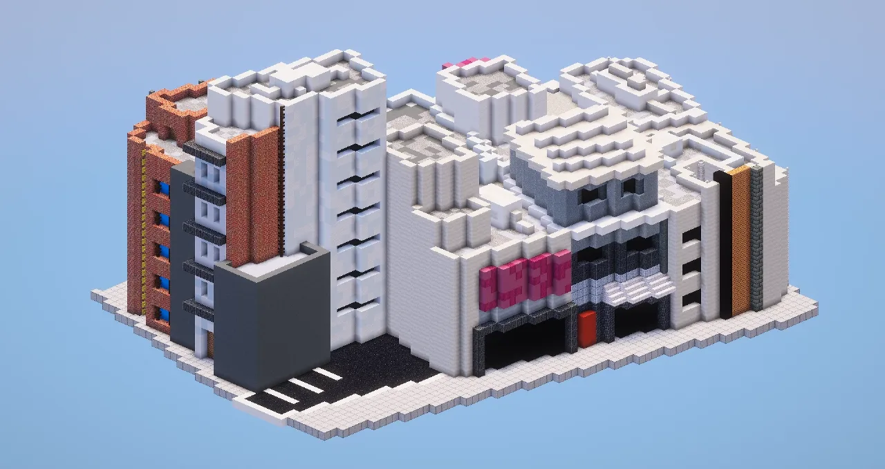 Modern District — Minecraft Build by LeonisBuilds
