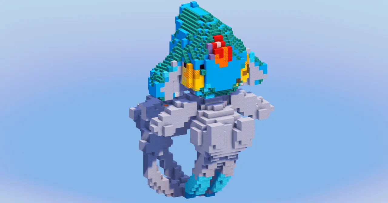 Azelf from Pokemon — Minecraft Build by LeonisBuilds