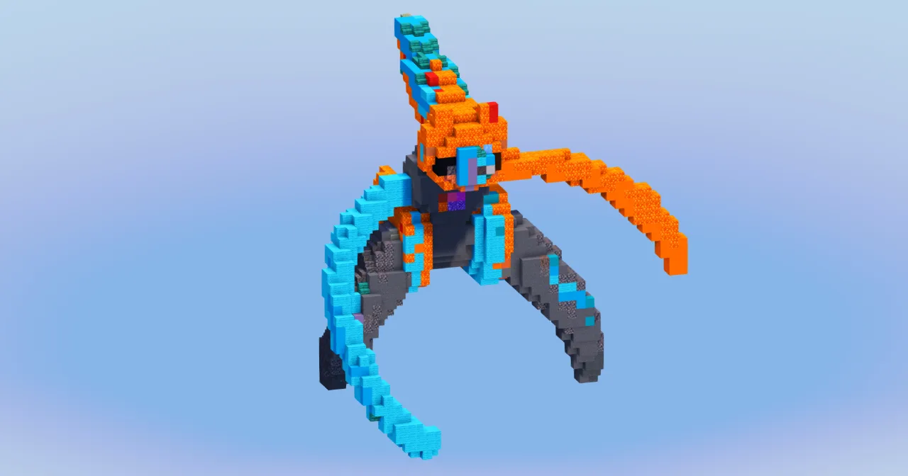 Deoxys Speed from Pokemon — Minecraft Build by LeonisBuilds